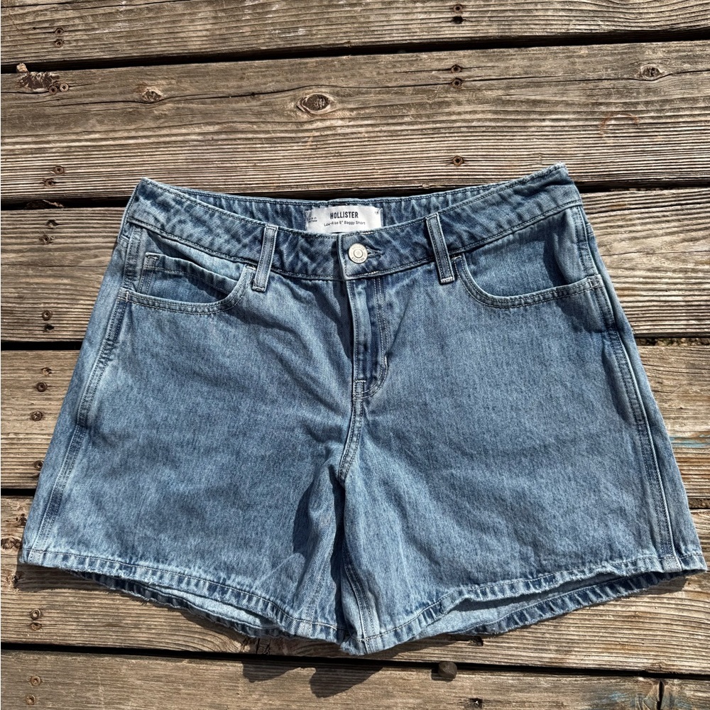 Hollister Light Blue Denim Jean Shorts